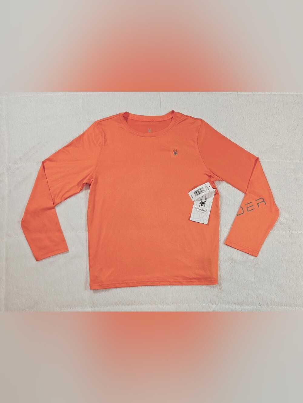 Spyder Kids Long Sleeve Tee in Orange(SW300-30)